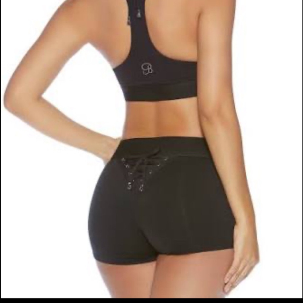 ISO. Bombshell black shorts that lace up in the back.  Small or medium